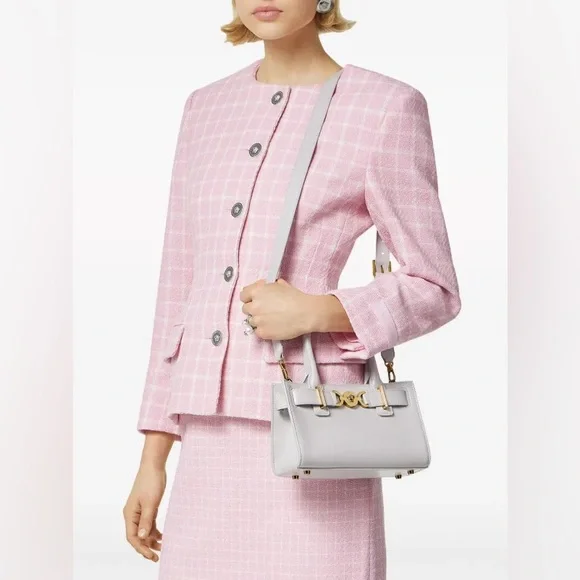 Versace Gray Medusa 95 Tote Bag Small NWT - Picture 11 of 12